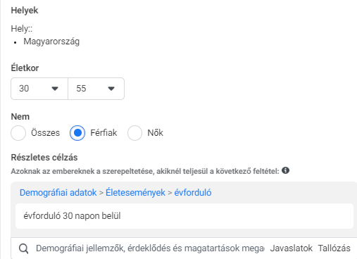 facebook_hirdetes_celzas_celcsoportok