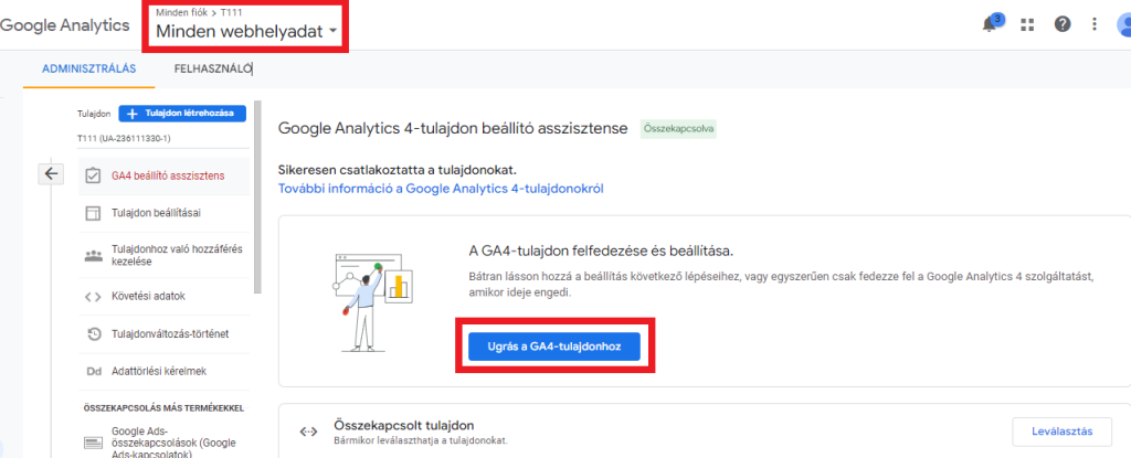 google_analytics_tulajdon_valtas