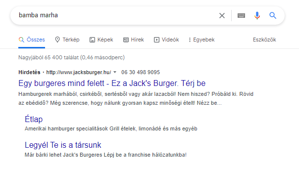google_kereso_keresesi_talalat